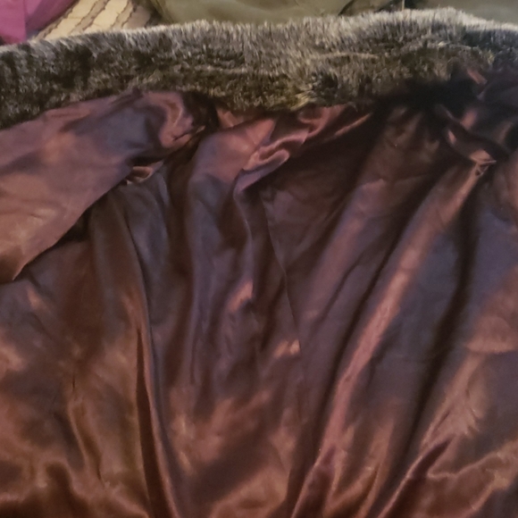 Fake fur jacket. Black and Grey pattern - Picture 2 of 3